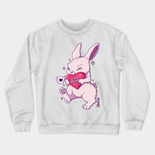 Hoppy Valentine's day bunny pun Crewneck Sweatshirt
